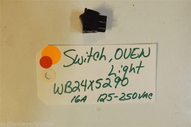 GE STOVE WB24X5290 Switch oven light 16a 125-250 vac used GE STOVE WB24X5290 Switch oven light 16a 125-250 vac used